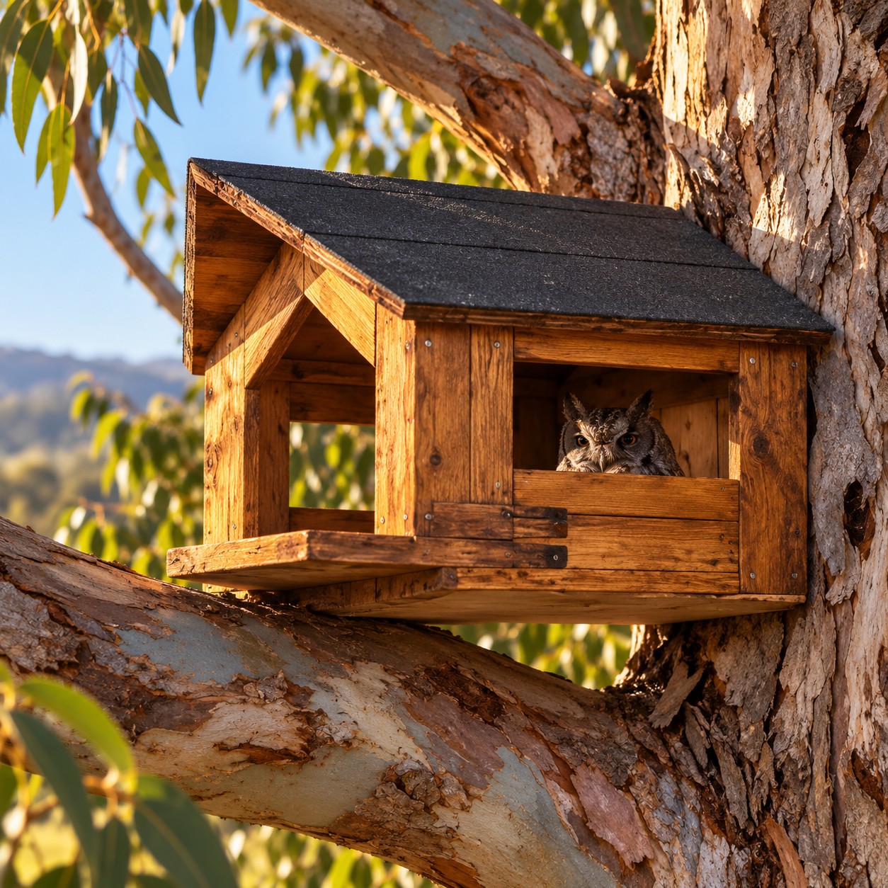 Spotted Eagle Own Nesting Box